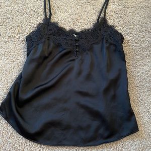 Abercrombie black lace tank top.